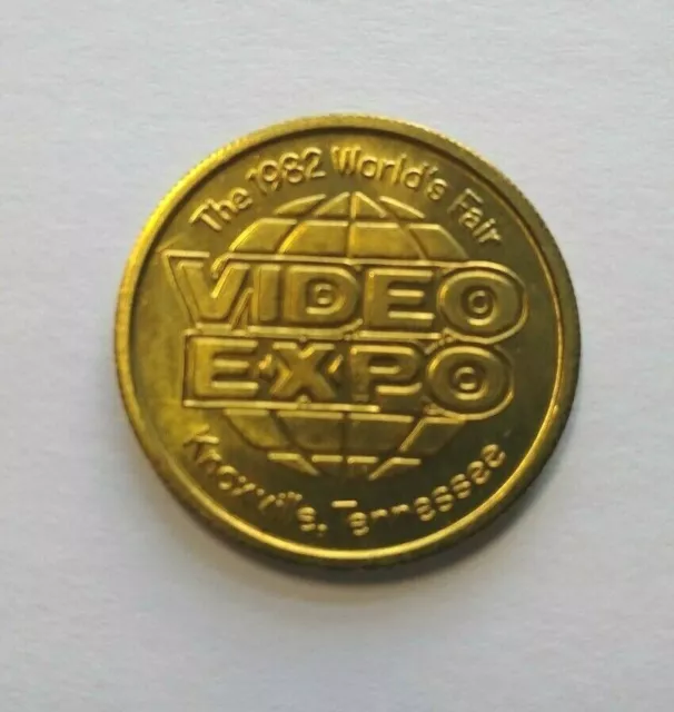 Ms Pac-Man Arcade Token Video Game 1982 Worlds Fair Expo Retro Gaming Promo 2