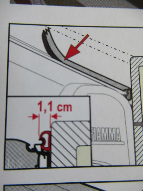 Adapter Hymer S-E Classe 400 Per Tendalini Fiamma - Foto 4
