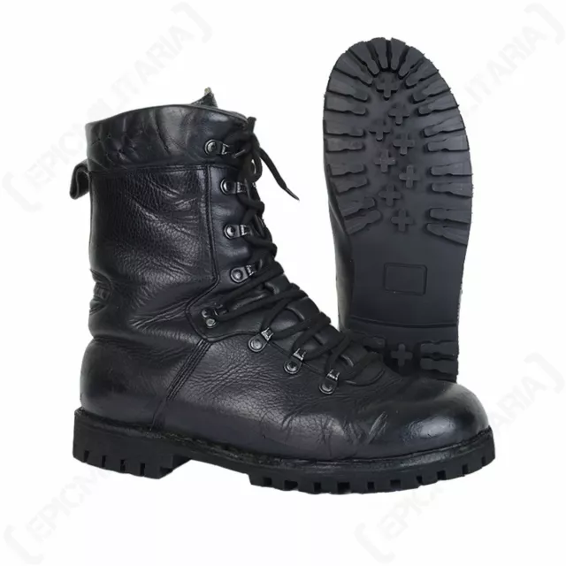 GERMAN ARMY PARA Boots Stitched Sole Leather Military Winter