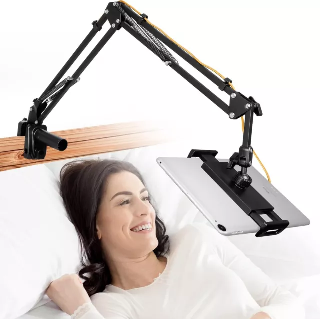 360°Rotating Tablet Stand Holder Lazy Bed Desk Mount For iPad Air iPhone Samsung