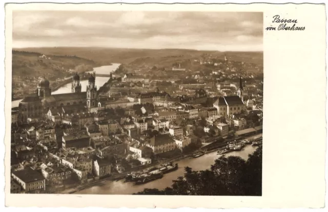 ALTE AK ANSICHTSKARTE POSTKARTE SW PASSAU von OBERHAUS NEU UNGELAUFEN TOP KARTE