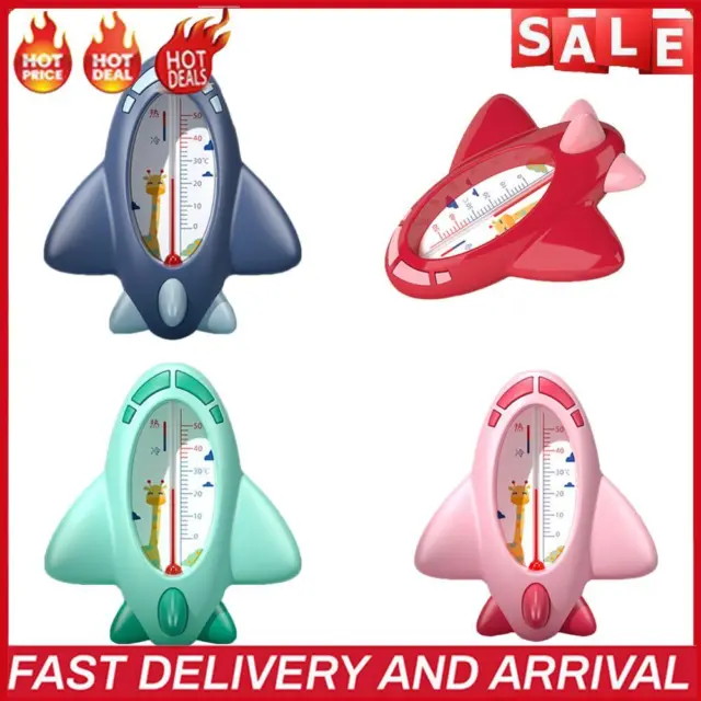 Airplane Shape Water Thermometer Avoid Overheating Waterproof for Boys Girls