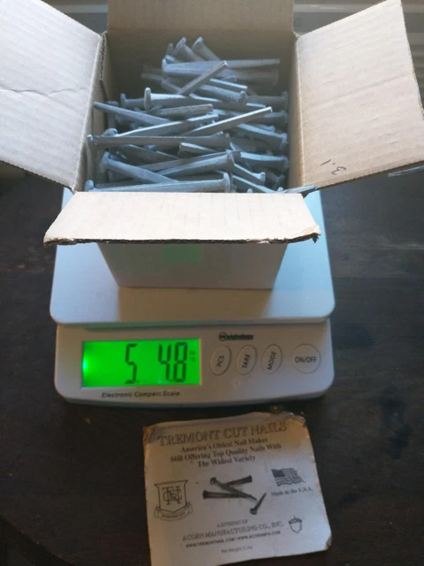 Tremont Nails 3" Decorative Wrought Head Nails GALVANIZED finish 4.5lbs CW10ZV