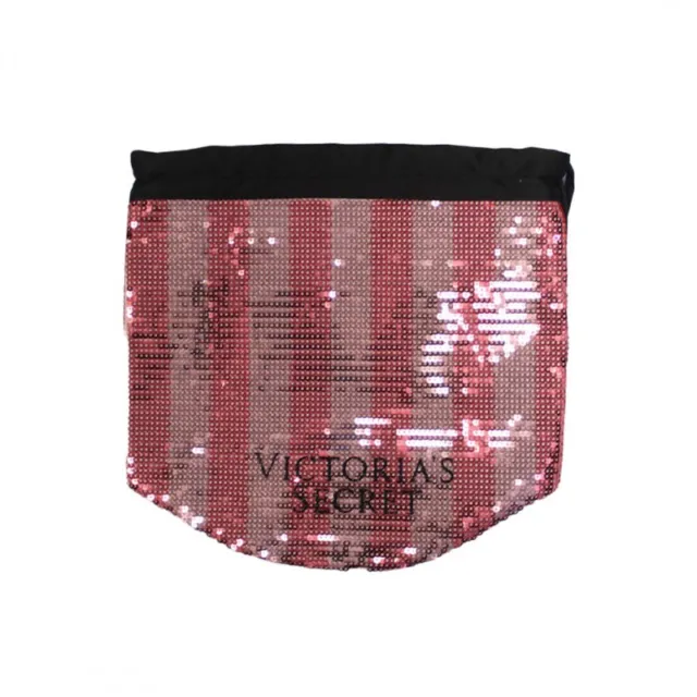 Victoria's Secret Silver Sequin Drawstring Shoulder Bag. New. Free Shipping