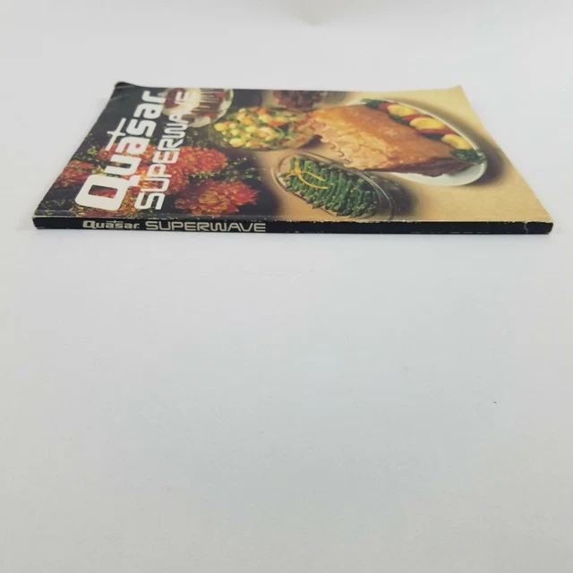 QUASAR SUPERWAVE MICROWAVE / Convection Oven Cookbook Vintage 1987 6