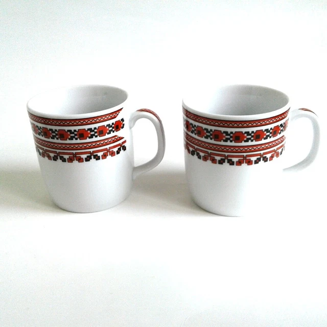 Espresso X-Small Coffee Tea Cups Bareuther Waldsassen Bavaria Germany Set of 2