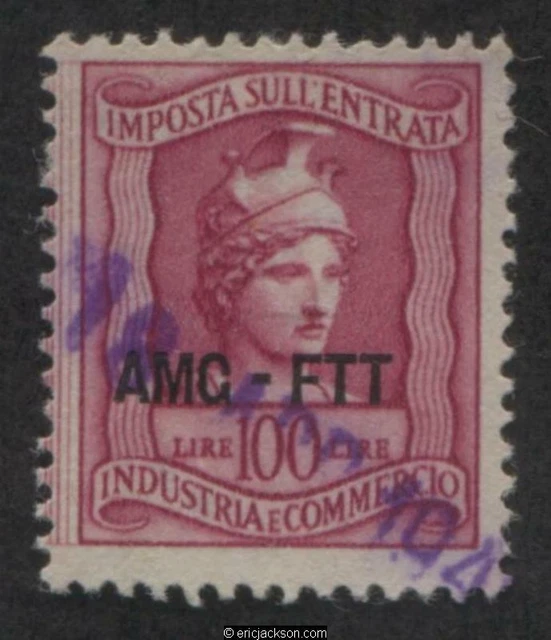 Trieste Industry & Commerce Revenue Stamp, FTT IC105 right stamp, used, VF