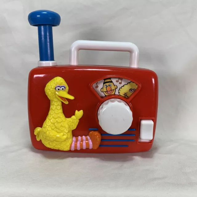 Vintage Illco Muppet Sesame Street Big Bird Toy Music Box Radio WORKS Jim Henson