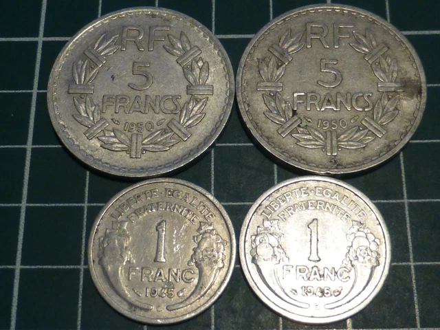 Collection de pièces de 10 centimes françaises (1789-2002
