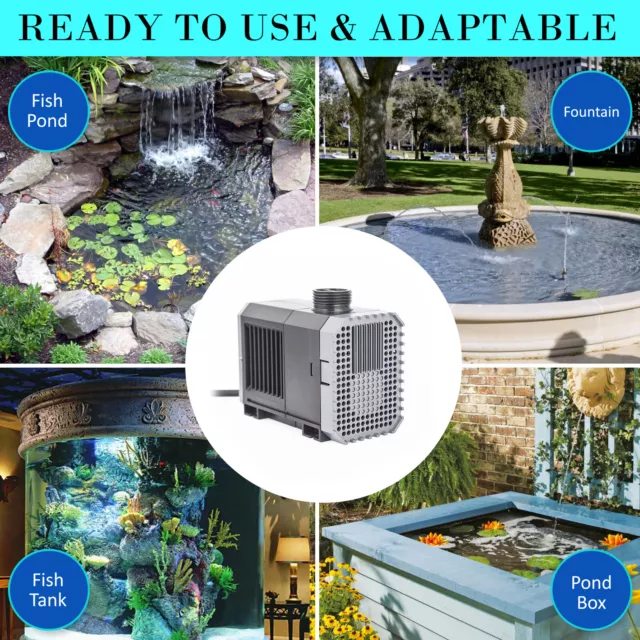 Submersible Aqua Aquarium Fountain Pond Marine Water Pump Fish Tank 3