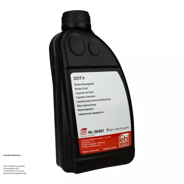 Febi Bilstein Bremsflüssigkeit Brake Fluid Dot 4 1L 26461