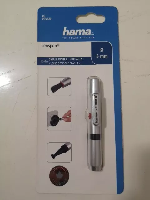 Hama Lenspen Objektiv-Pinsel ⌀8mm Stift Objektiv-Reinigung Kamera Reiniger
