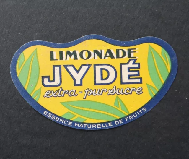 Étiquette LIMONADE JYDE extra pur sucre lemonade label