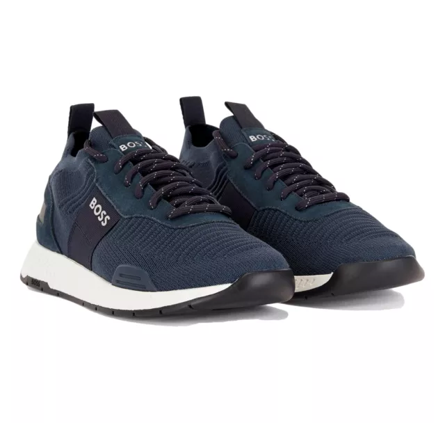 Hugo boss Chaussures Hommes Titanium Runn Knsta 50470596 Dark Bleu 2