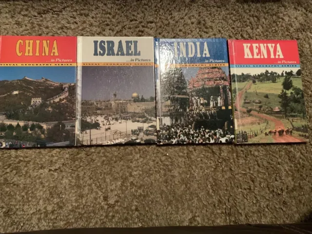 Kenya, India, China, Israel In Pictures Learning Books Visual Geography Series