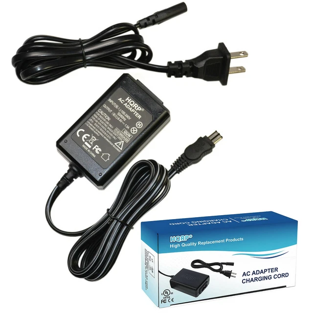 HQRP AC Adapter for Sony HandyCam DCR-DVD100 DCR-DVD101 DCR-DVD200 DCR-DVD301