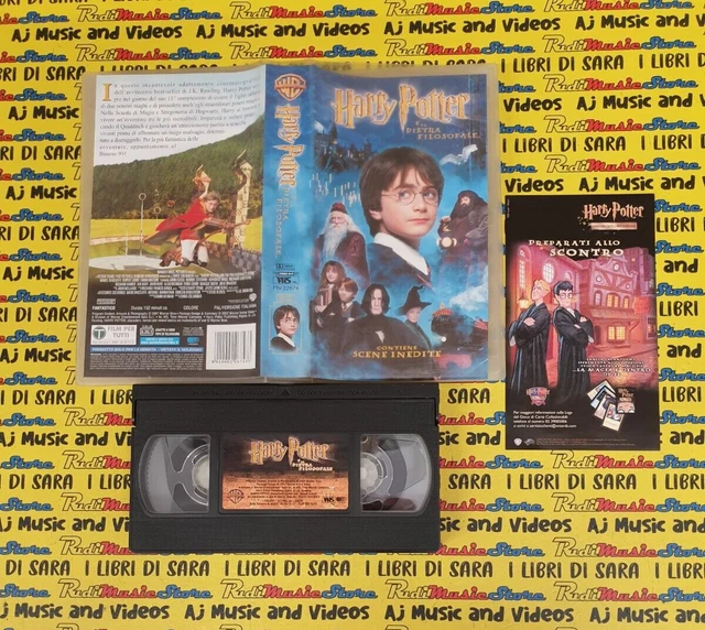 VHS * FILM HARRY POTTER E LA PIETRA FILOSOFALE Daniel Radcliffe 2001