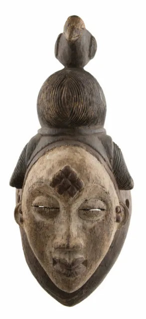 Antik Maske Punu Afrikanisch Lumbo Mukuyi Okuyi Pounou Gabun Art Ethnisch 17142