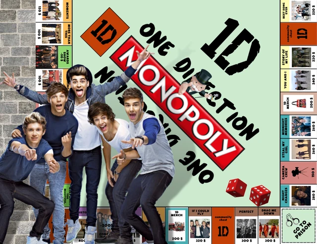 Printable ONE DIRECTION MONOPOLY Game - Homemade Printable Board Game