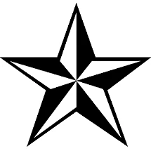 Nautical Star  Sticker Decal Car Window Laptop Sticker
