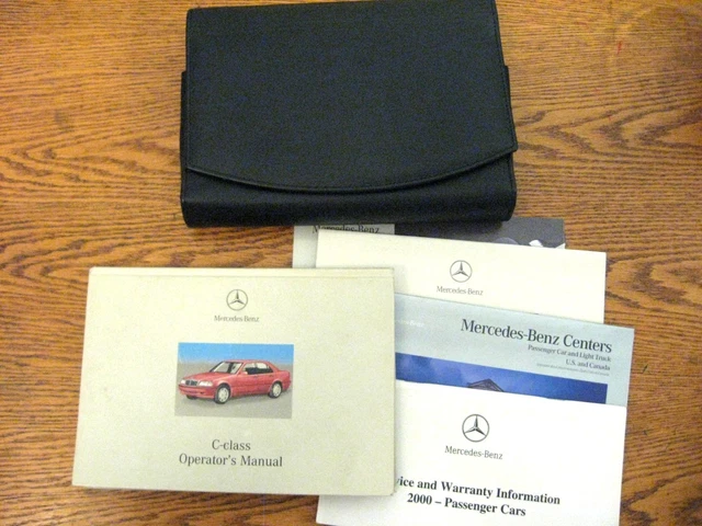 2000 Mercedes Benz C class OEM Owners Manual Set