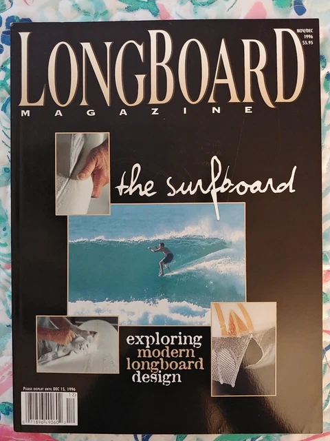 LONGBOARD Surfing Magazine NOV / DEC  1996, Surfboard, Modern Longboard Design