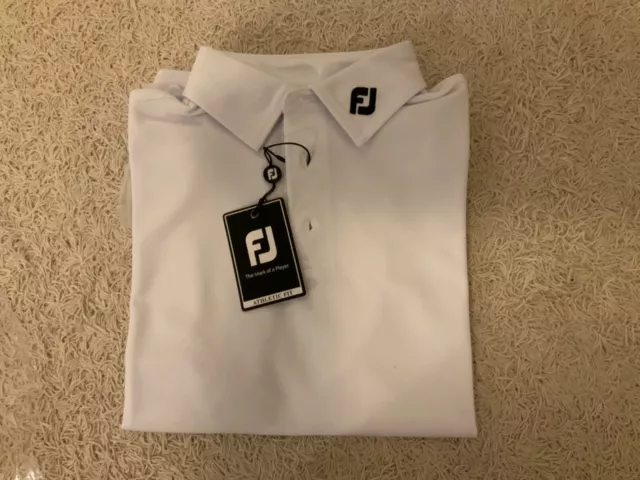 FOOTJOY Pique SS Shirt Athletic Fit weiß Größe M