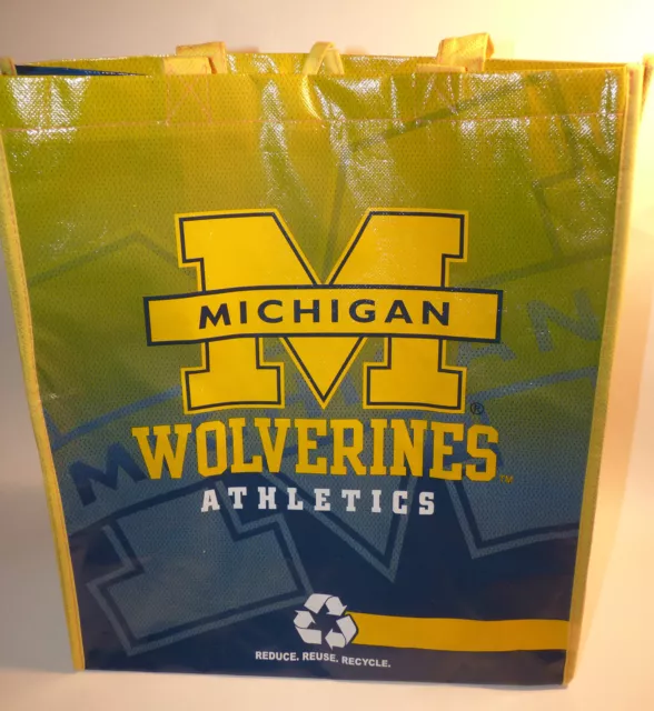 Nouveau Sac Réutilisable Fourre-Tout Michigan Wolverines U Of M Idéal Pour Cadeaux Épicerie Plage