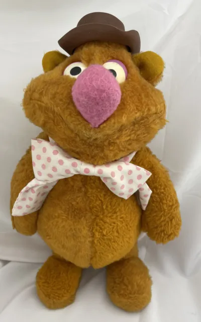 Fisher Price Vintage 1976 Fozzie Bear Jim Henson Muppet Doll #851 w/ Hat