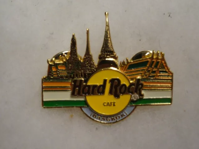 Hard Rock Cafe pin Bangkok Emerald Temple White banner on name variation