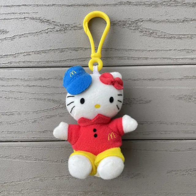 McDonald's Sanrio Hello Kitty 1976-2000 Key Chain/Ring Figure Tiny Plush Toy  4"
