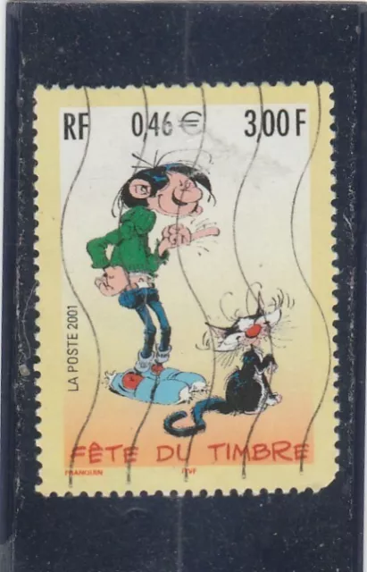 L6740 FRANCE TIMBRE N° Y&T 3370 de 2001 " fete du timbre Gaston lagaf " Oblitéré