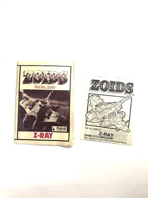 R2 Robot Zoids Manta Z-Ray Istruzioni Vintage Polistil 
