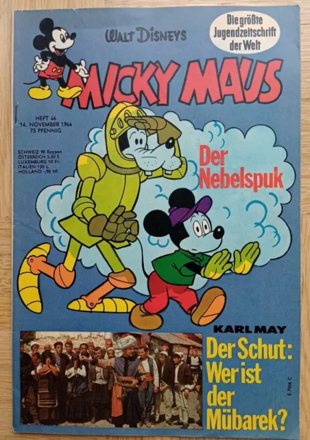 Micky Maus 1964 Heft 46, mit SM und SB