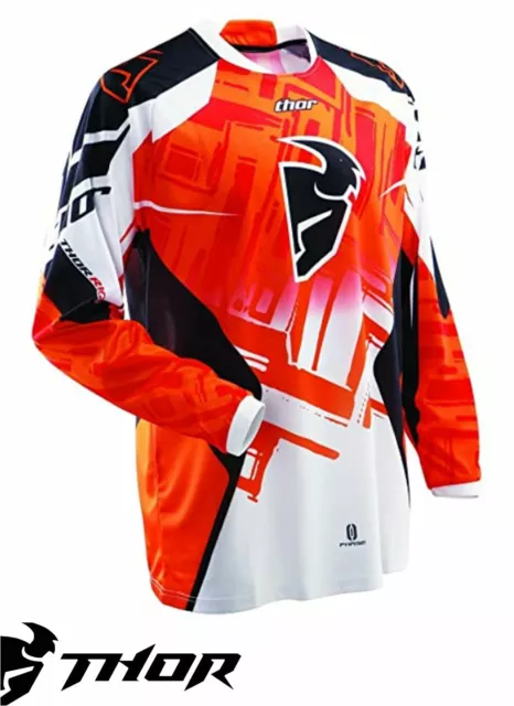 Thor Maillot Phase S12 Slab Orange  Motocross / Enduro Jersey