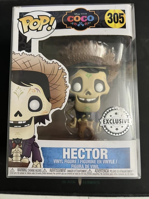 VAULTED Funko Pop Disney Pixar: HECTOR #305 "Coco" w/ Pop Protector