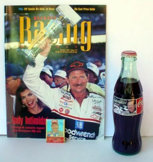 1995 Beckett Racing DALE EARNHARDT 1996 Coke Bottle & 1994 Book Matches Lot