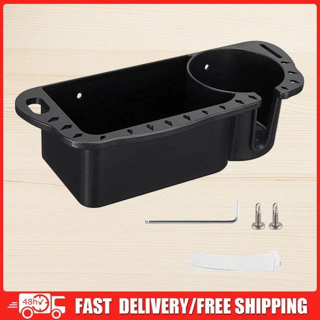 PLUSINNO Boat Cup Holder, Boat Caddy Organizer With Fishing Rod Holder Multifunctional Boat Storage Organizer For Fishing Accessories Boat Accessories For