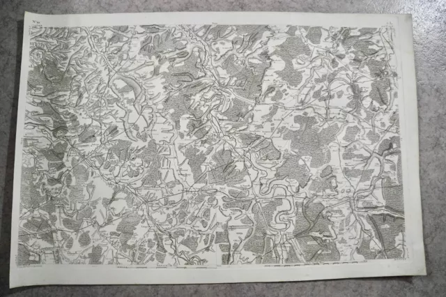 CASSINI CARTE IN PLANO 630mm X 950 mm, 1808, TOUL COMMERCY , n°111, 7L,