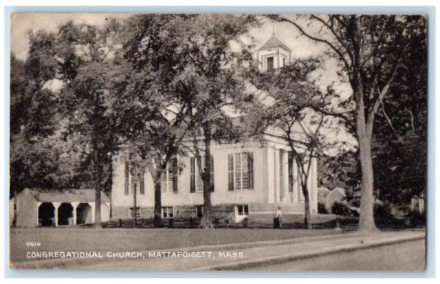 1950 Congregational Church, Mattapoisett Massachusetts MA Vintage Postcard