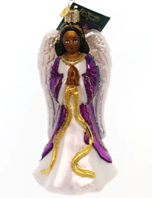 Old World Christmas | Kecia-Great Joy Angel Ornament ✪New✪ 10229 Rare Black Usa