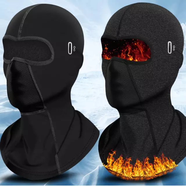 Winter Thermal Motorcycle Balaclava Ski Full Face Mask Hood Helmet Hat Windproof