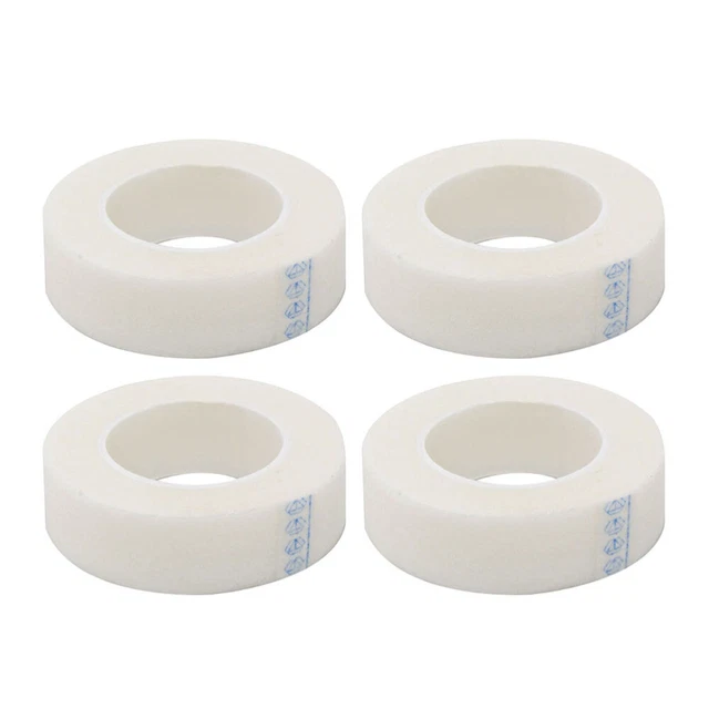 4 rollos cinta para pieles sensibles pestañas postizas microporosas