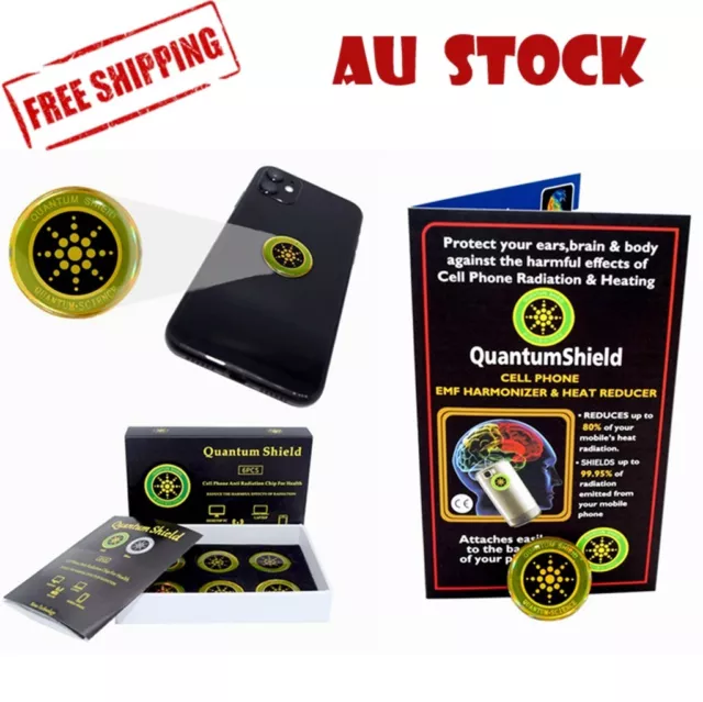 12x Anti Radiation Quantum Shield EMF Protection Neutraliser Chip Phone Stickers