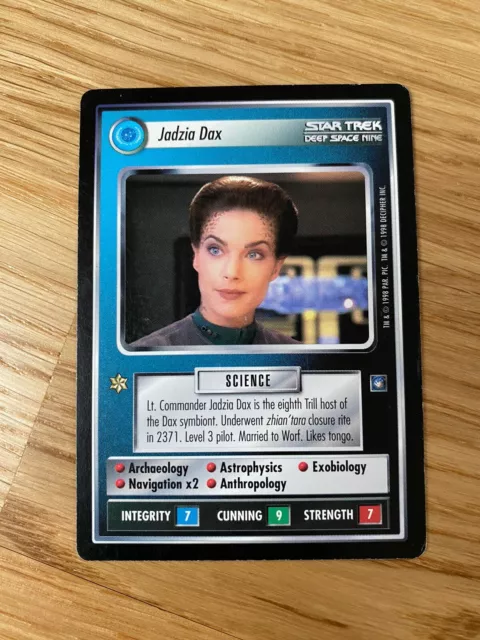 Star Trek CCG 1E - Jadzia Dax - Deep Space Nine DS9 - Rare Card MP