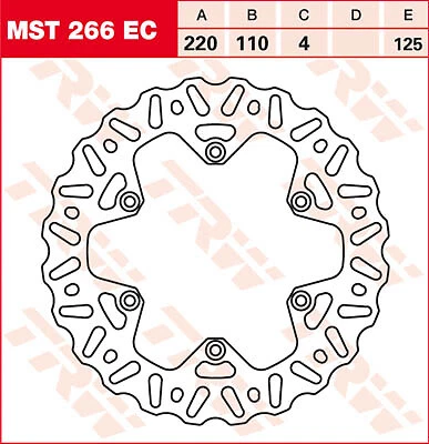 Disque De Frein Avant TRW Lucas MST 265 EC Pour KTM EXC 300 2T (1998-2012) - Neuf