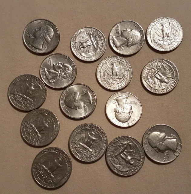 American (U.S.A) Quarter Dollar coins - Various dates from 1945 onward