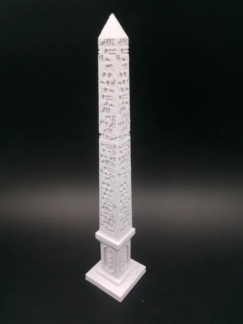 Cleopatra's Needle Hieroglyphs Ancient Egypt 3D Printed Model - Pick Size, Color