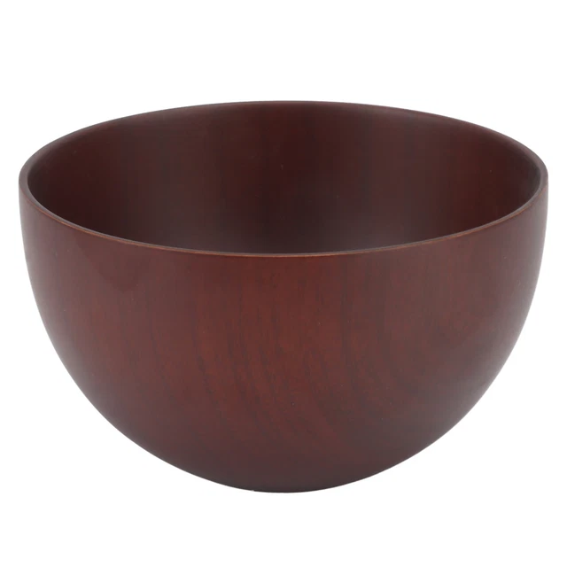 Tazón de fideos de madera Aeun tazón de sopa de madera con textura apretada y resistente