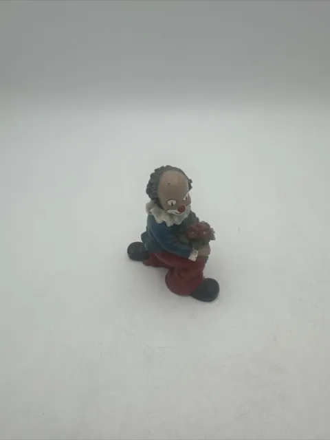 Vtinage Original GILDE Clown with flowers Comedy Collection Miniature  Figurine